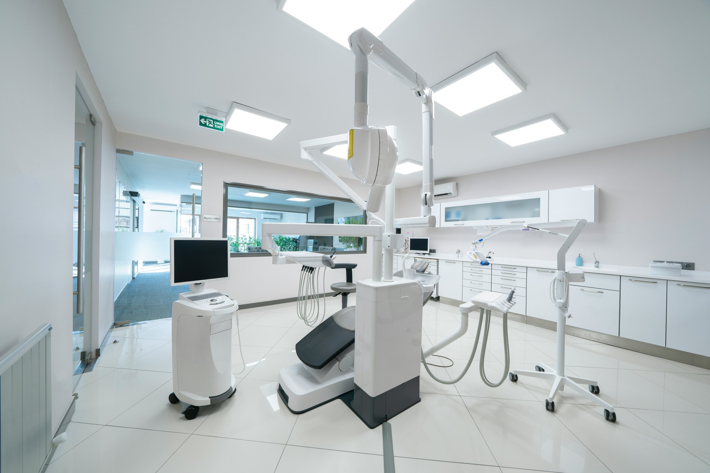 Equipped treatment suite prepared for operational handover.